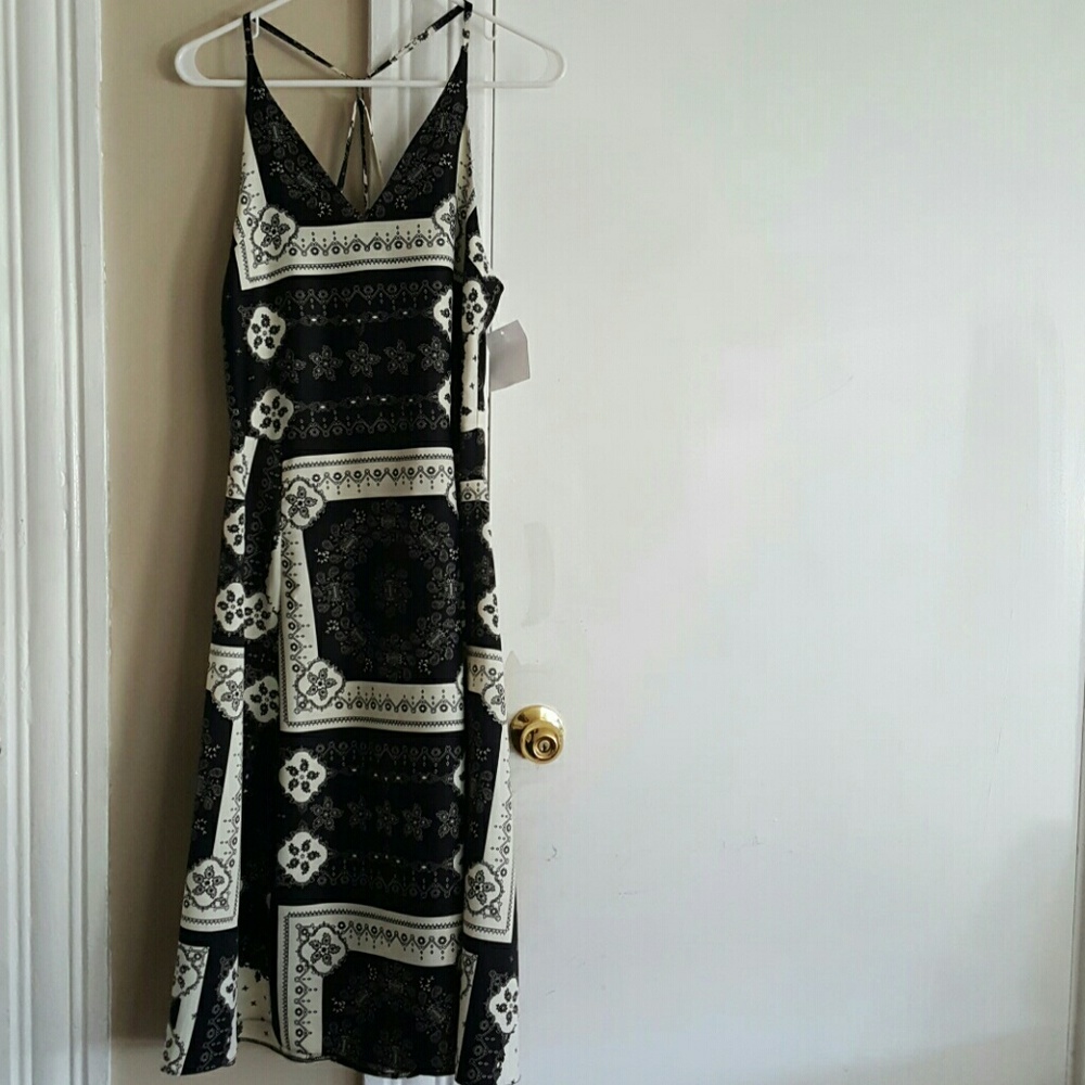 Long, silky, dress by Topshop